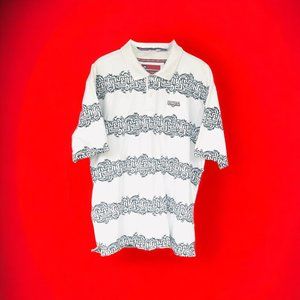 Enyce Clothing Co Mens Polo Shirt Extra Extra Large 2XL Black Graphic 90s Y2k